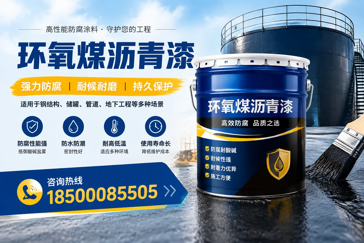 环氧煤沥青漆在工业中的应用,长沙企业的选择